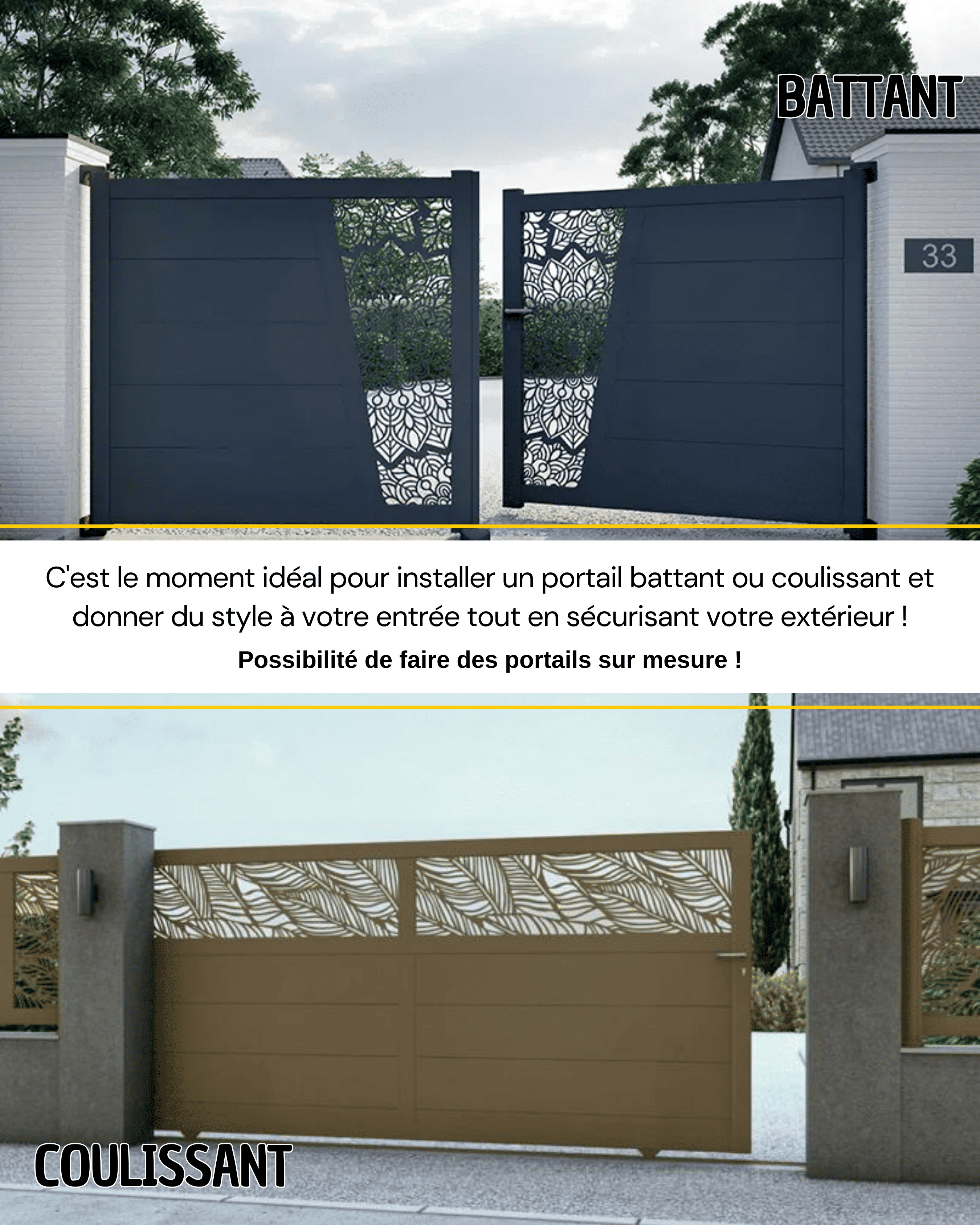 PORTAIL COULISSANT | BATTANT