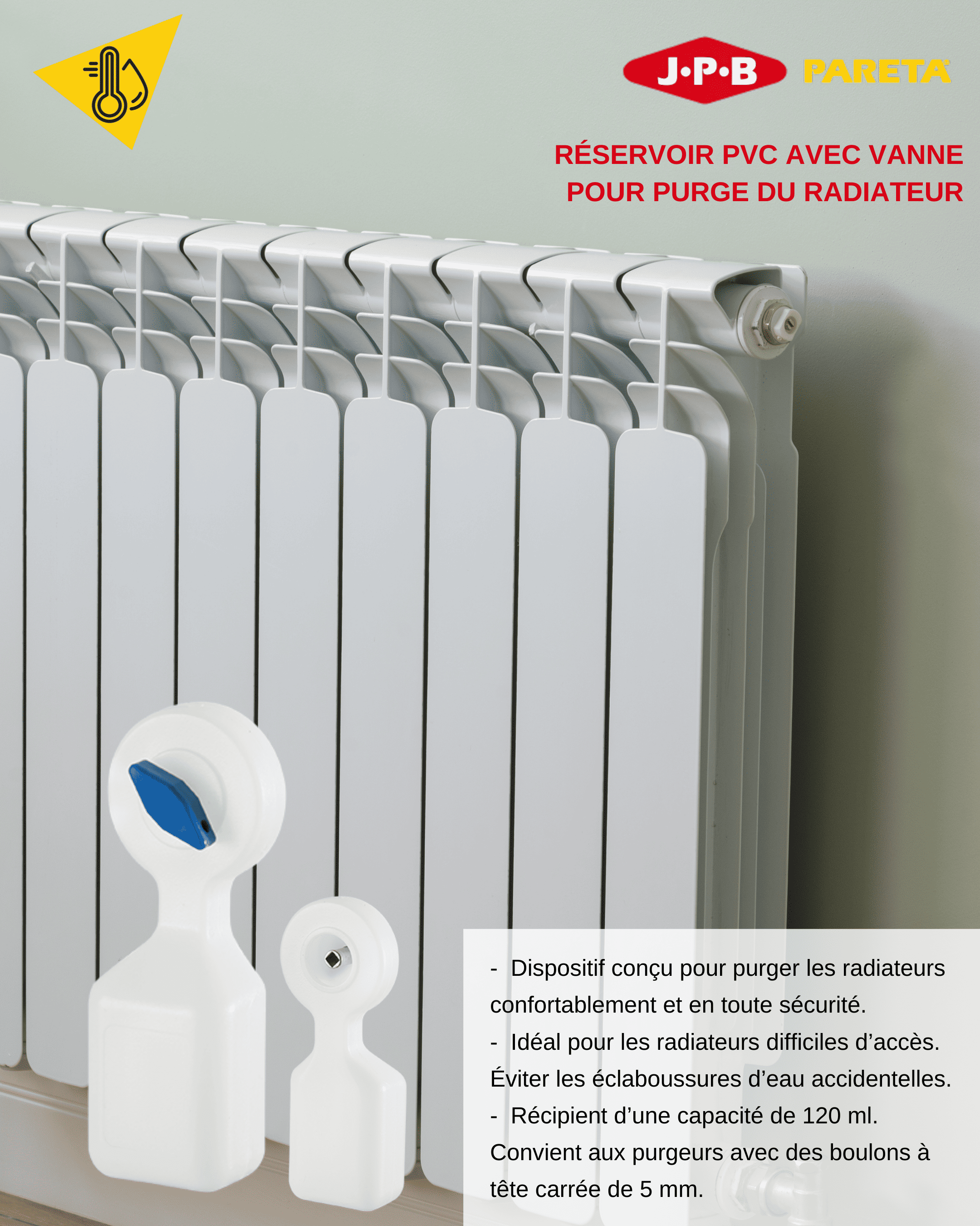 RÉSERVOIR PVC AVEC VANNE DE PURGE