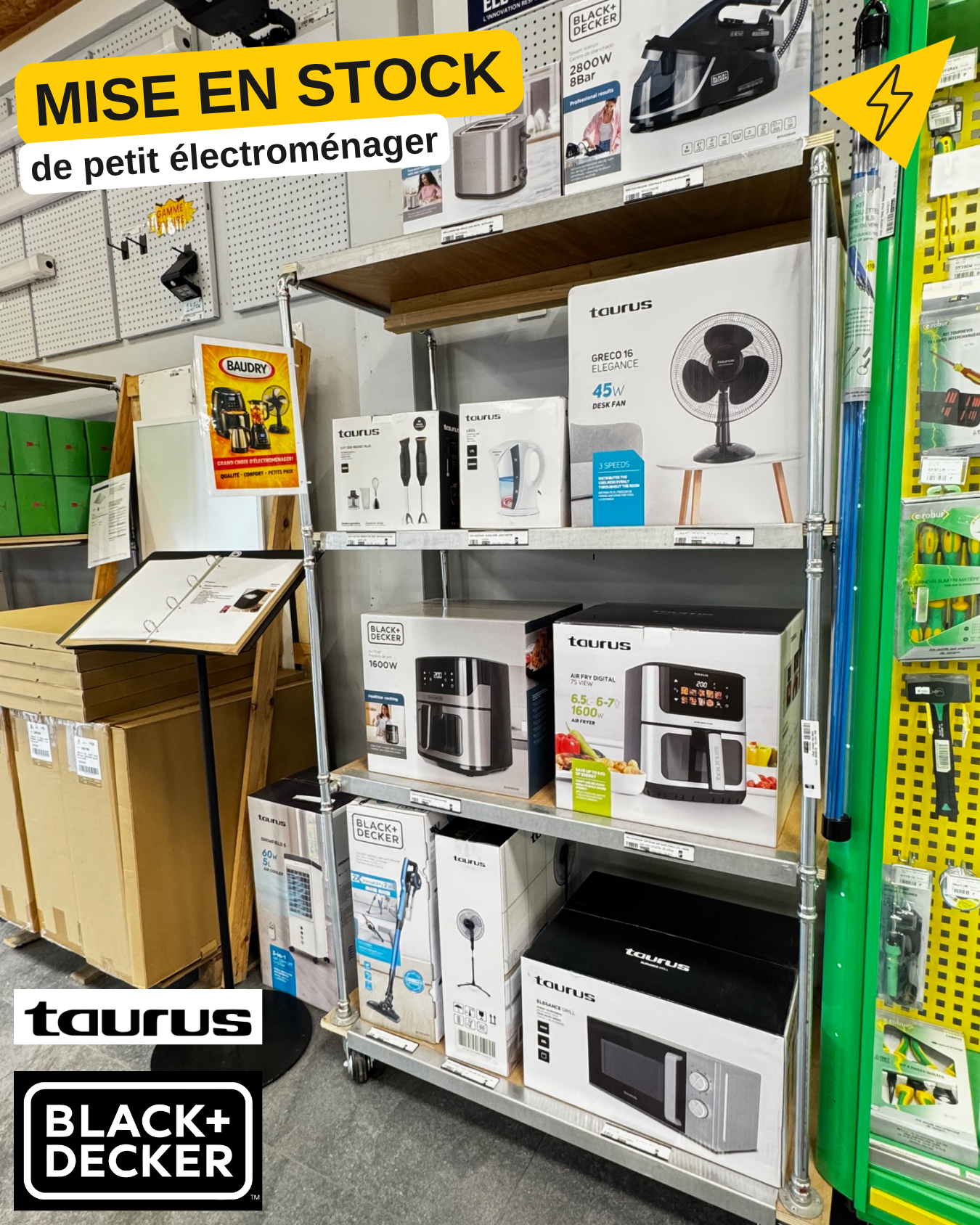 NOUVEAU STOCK AU SERVICE ÉLECTRICITÉ