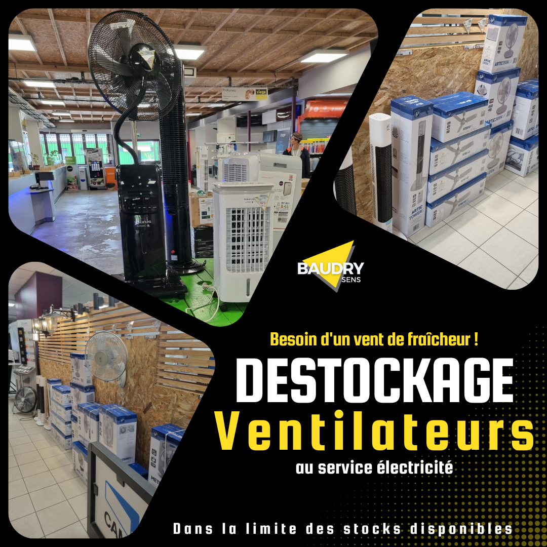 DESTOCKAGE VENTILATEURS