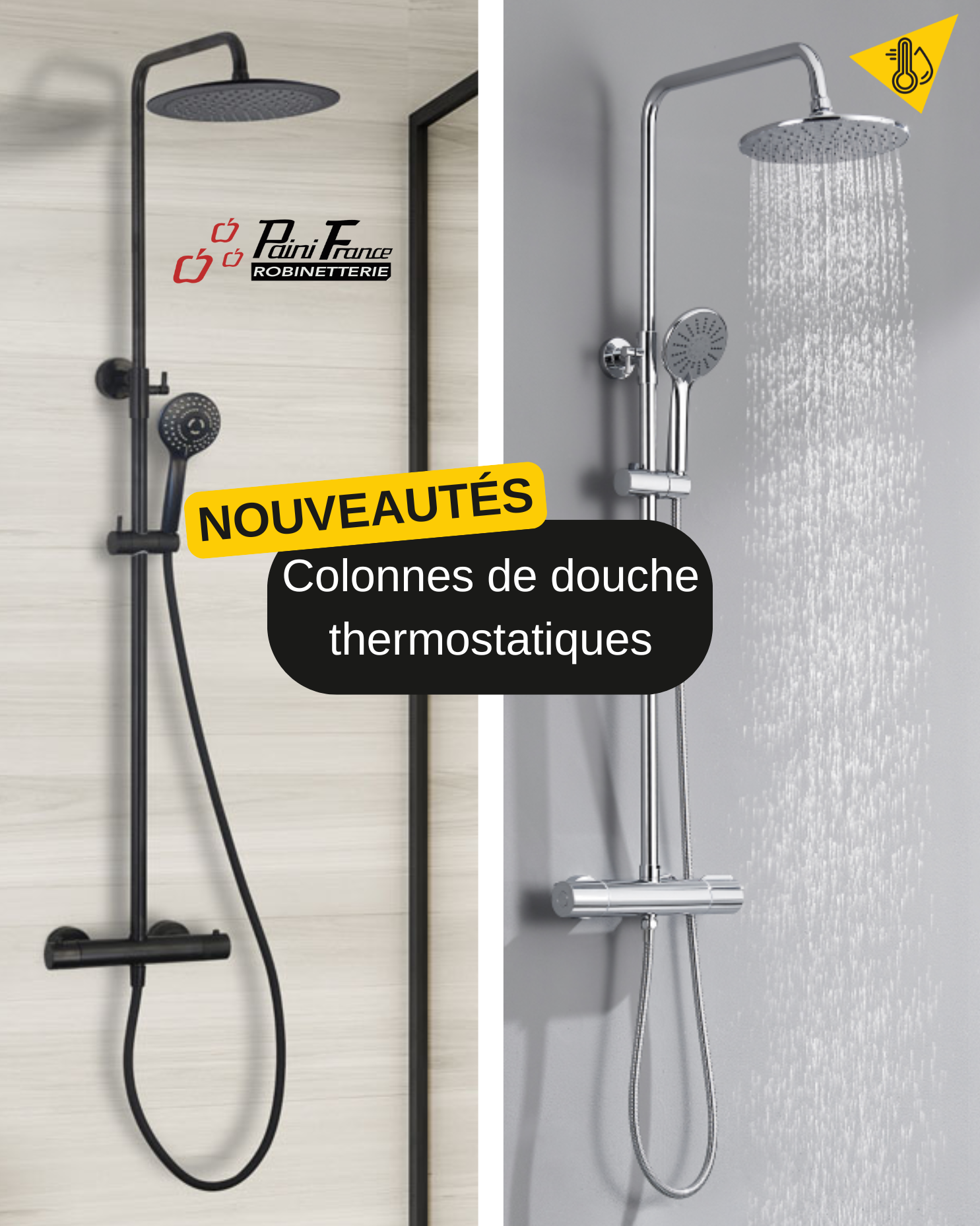 LES COLONNES DE DOUCHE THERMOSTATIQUES