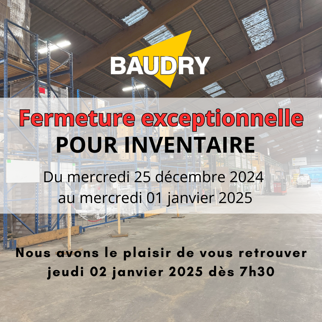 FERMETURE EXCEPTIONELLE