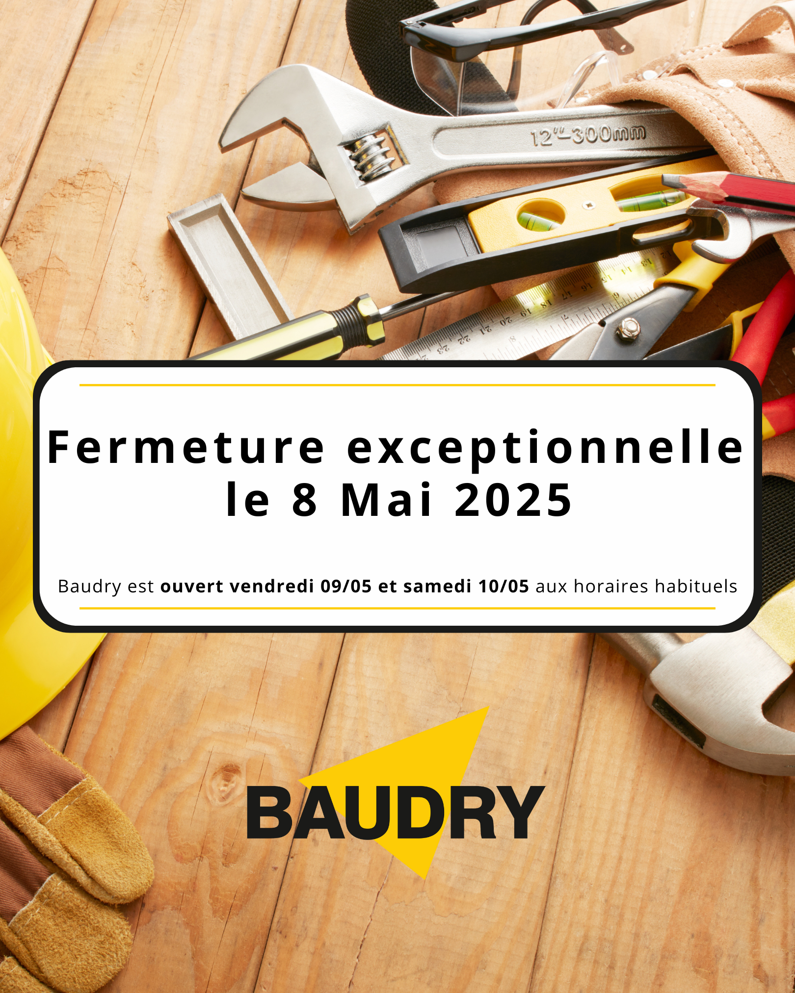 FERMETURE EXCEPTIONELLE