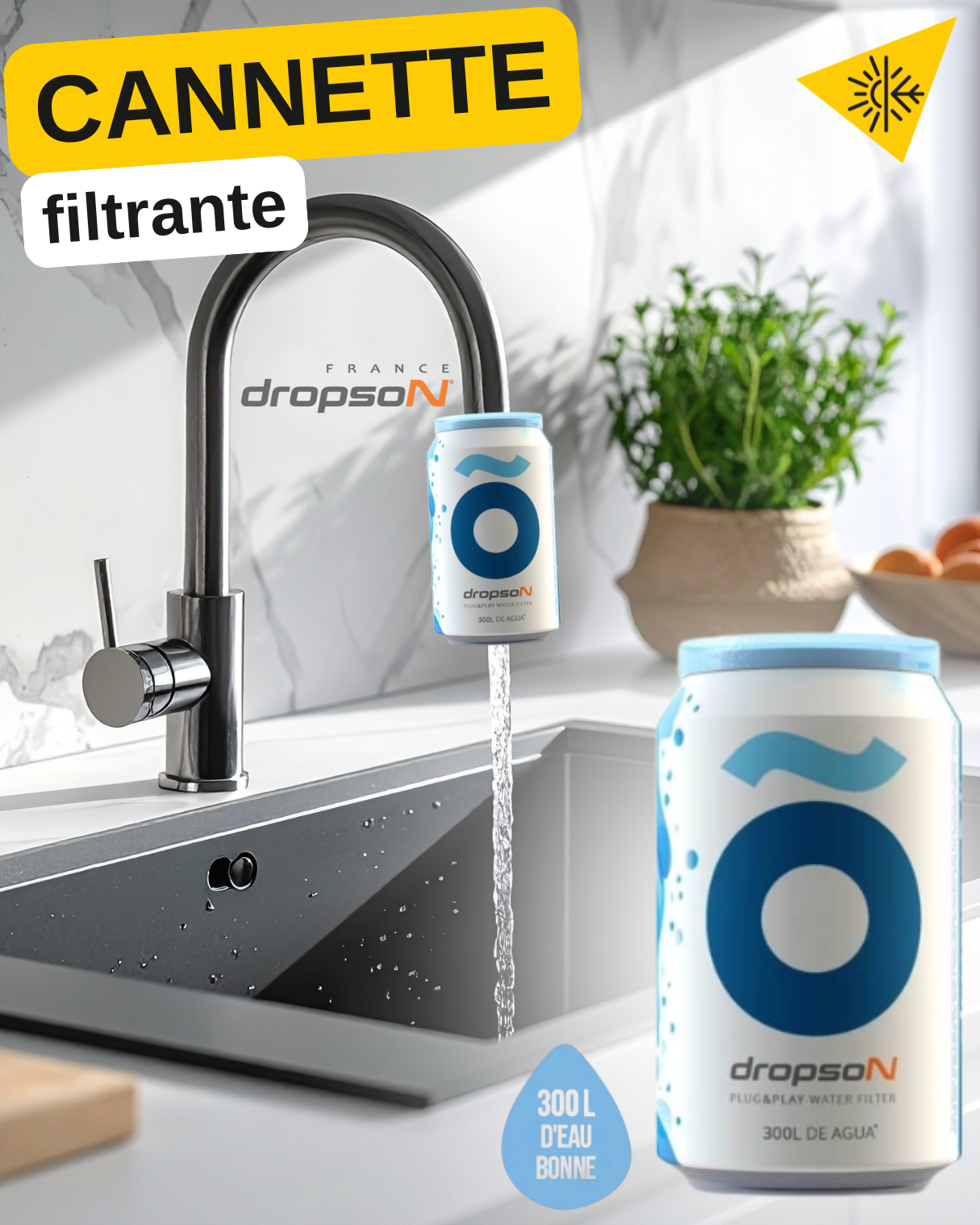 CANETTE FILTRANTE DROPSON