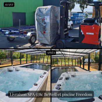 Livraison SPA 578c BeWell et piscine freedom (1/1)